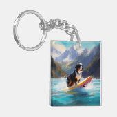 Berner Mountain Beach Surfen Schilderij Sleutelhanger (Voorkant Links)