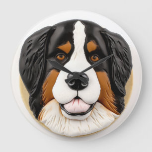 Berner Mountain Dog 3D geïnspireerd Grote Klok