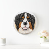 Berner Mountain Dog 3D geïnspireerd Grote Klok (Huis)