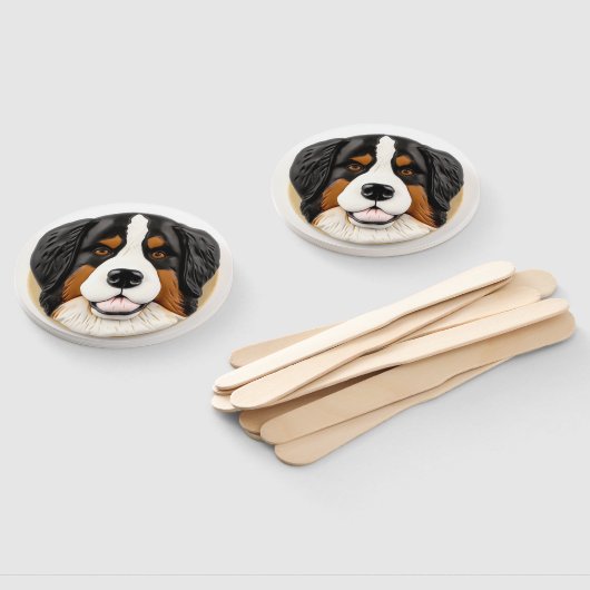 Berner Mountain Dog 3D geïnspireerd Handwaaier (Niet-gemonteerd)