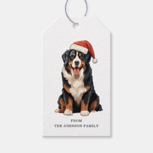 Berner Mountain Dog Gift Labels Cadeaulabel (Voorkant)