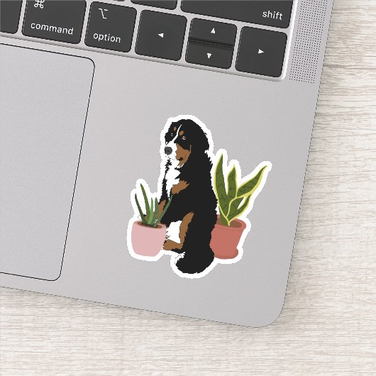 Berner Mountain Dog Puppy Sticker (Detail)