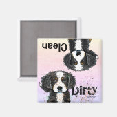 Berner Mountain Dog Vaatwasser magneet (Voorkant / Achterkant)