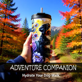 Berner Mountain Dog's Floral Frolic Thermosbeker