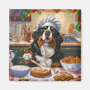 Berner Mountain Holiday Baking: Feestelijke Kerst Magneet