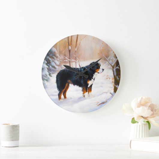 Berner Mountain liet het sneeuwen Kerstmis Grote Klok (Huis)