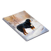 Berner Mountain liet het sneeuwen Kerstmis Notitieboek (Rechterzijde)