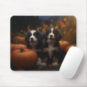 Berner Mountain Puppy Herfst Delight Pompoen Muismat (Met muis)