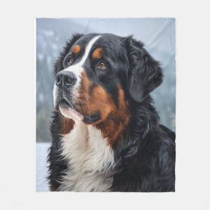 Berner Mountan Dog Fleece Deken