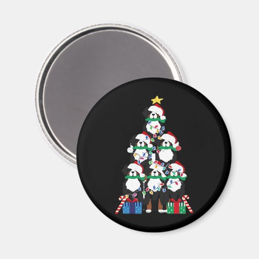 Berner Mt Hond Puppy Kerstboom Classic T-Shir Magneet (Voorkant / Achterkant)