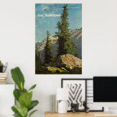 Berner Oberland, Schweiz, affiche de ski de voyage (Bureau à domicile)