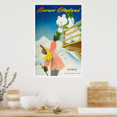 Berner Oberland, Suisse, Affiche de ski (Cuisine)