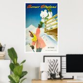 Berner Oberland, Suisse, Affiche de ski (Bureau à domicile)