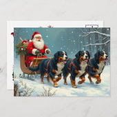Berner Sennen Christmas Kaart (Voorkant / Achterkant)