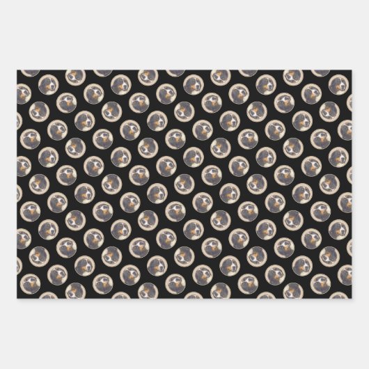 Berner Sennenhond Berner Schilderen Schattigee Pet Inpakpapier Vel (Voorkant 3)