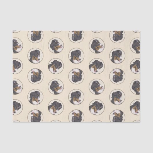 Berner Sennenhond Berner Schilderen Schattigee Pet Tissuepapier (Voorkant)