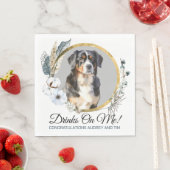 Berner Sennenhond bruiloft servetten (Insitu)