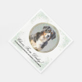 Berner Sennenhond bruiloft servetten (Hoek)