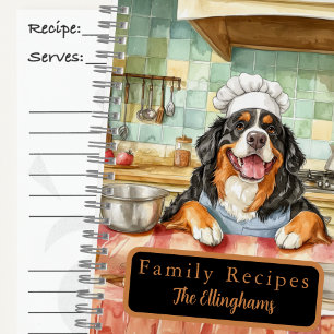 Berner Sennenhond Chef Spiraal Receptenboek Notitieboek