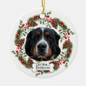 Berner Sennenhond Gepersonaliseerd Ornament voor h (Voorkant)