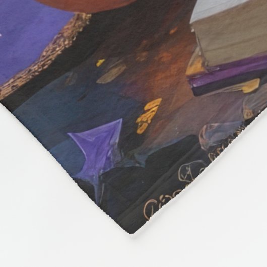 Berner Sennenhond grillig Halloween schilderij Fleece Deken (Hoek)