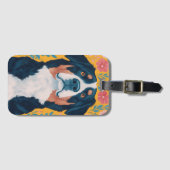 Berner Sennenhond illustratie Bagagelabel (Voorkant (horizontaal))