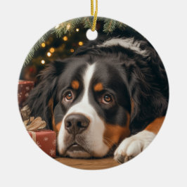 Berner Sennenhond Kerstmis Keramisch Ornament