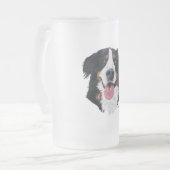 Berner Sennenhond Matglas Bierpul (Voorkant links)