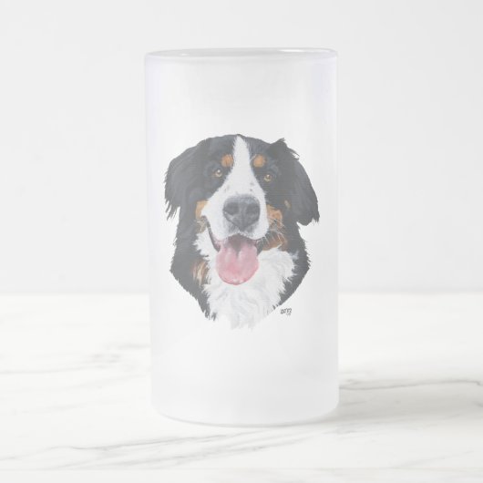 Berner Sennenhond Matglas Bierpul (Center)