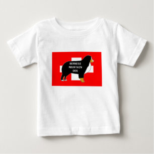 berner sennenhond naam silhouet op vlag tan.p