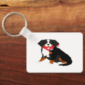 Berner Sennenhond Rode Zwitserse Kruis Sleutelhanger (Achterkant)