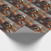 Berner Sennenhond Roller Onderzetter Kerst Cadeaupapier (Hoek)