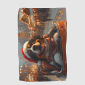 Berner Sennenhond Roller Onderzetter Kerst Golfhanddoek (Voorkant)