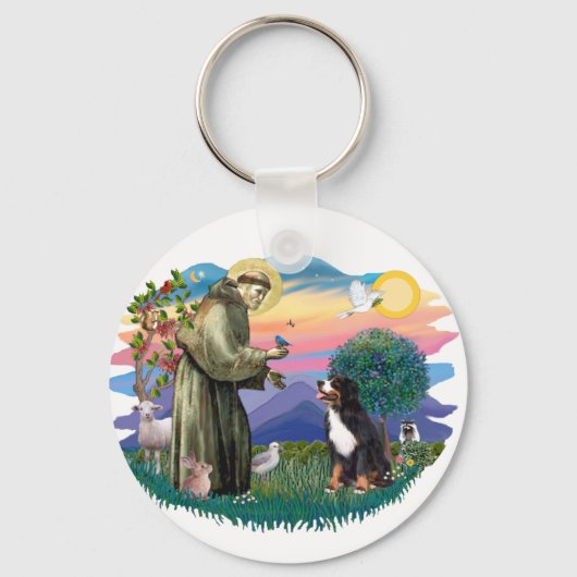 Berner Sennenhond Sleutelhanger (Voorkant)
