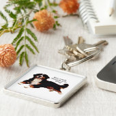 Berner Sennenhond Sleutelhanger (Zijkant)