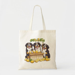 Berner Sennenhonden die een limonade stand runnen Tote Bag