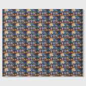 Berner Sennenhonden Pompoen Halloween Grappig Cadeaupapier (Vlak)