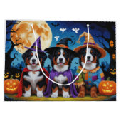 Berner Sennenhonden Pompoen Halloween Grappig Groot Cadeauzakje (Achterkant)