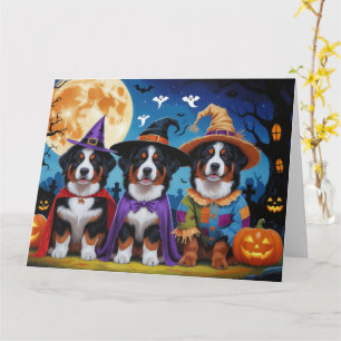 Berner Sennenhonden Pompoen Halloween Grappig Kaart