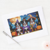 Berner Sennenhonden Pompoen Halloween Grappig Rechthoekige Sticker (Envelop)