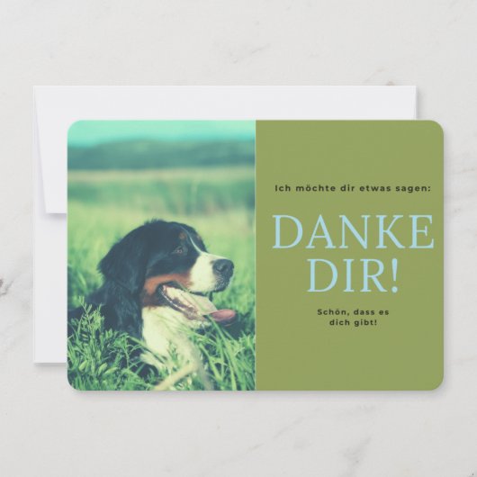 Berner Sennenhund Bedankkaart (Voorkant)