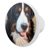 Berner Sennenhund Keramische Knop (Rechts)