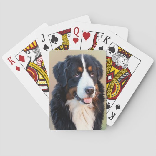 Berner Sennenhund Speelkaarten (Achterkant)