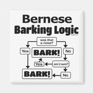 Bernese Barking Logic Magneet