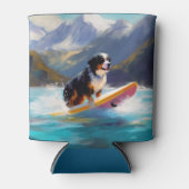 Bernese Berg Beach Surfing Schilderij Blikjeskoeler (Voorkant)
