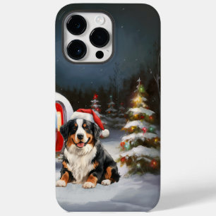 Bernese Berg Caravan Kerstavontuur Case-Mate iPhone 14 Pro Max Hoesje