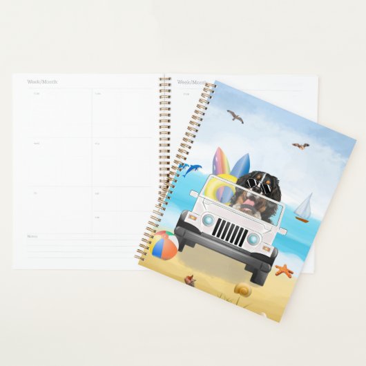 bernese berg Dog Rijden op strand Planner (Display)