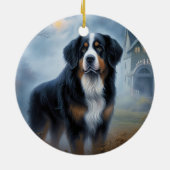 Bernese berg Halloween eng Keramisch Ornament (Achterkant)