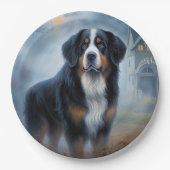 Bernese berg Halloween eng Papieren Bordje (Voorkant)