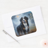 Bernese berg Halloween eng Vierkante Sticker (Envelop)